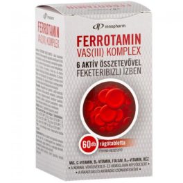 Innopharm ferrotamin rágótabletta 60 db - bio és vegán étrendkiegészítők