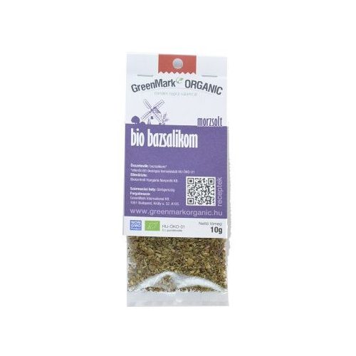 Greenmark bio bazsalikom morzsolt 10 g