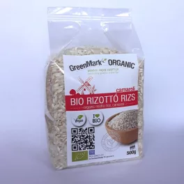Greenmark bio rizottó rizs fehér carnaroli 500 g - bio és új hullámos étkezés
