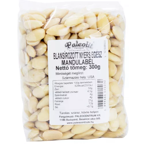 Paleolit mandulabél blansírozott 300g nyers, egész