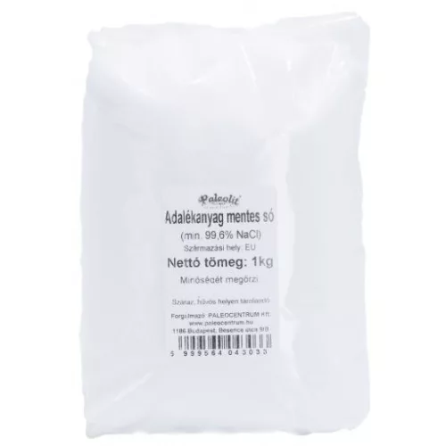 Paleolit adalékanyag mentes tiszta gyógysó 1kg (99,6% nacl)