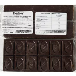   Paleolit mogyoró ízű krémmel töltött étcsokoládé 100g