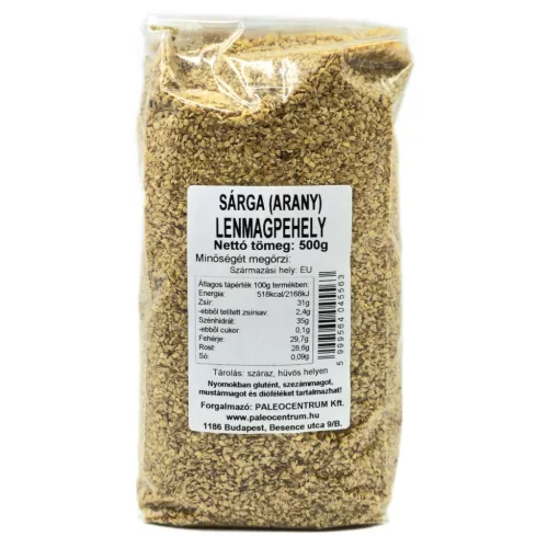 Paleolit sárga (arany) lenmagpehely 500g
