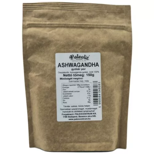 Paleolit ashwagandha gyökér por 150g organikus