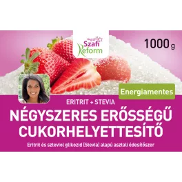 Szafi Reform négyszeres erősségű édesítő (negyedannyi 1:4) 1000 g - bio és új hullámos étkezés