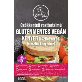 Szafi Free gluténmentes vegán kenyér csökk. rosttartalmú 1000 g - bio és új hullámos étkezés