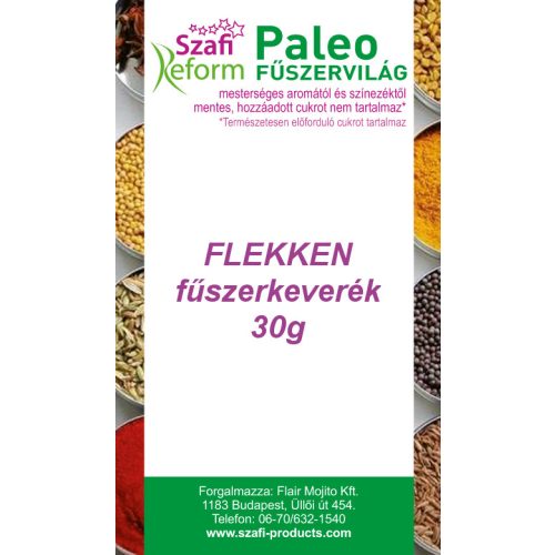 SZAFI REFORM PALEO FLEKKEN FŰSZERKEVERÉK 30G