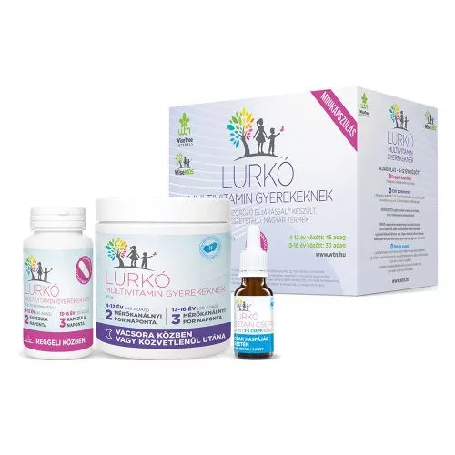 Wtn lurkó minikapszulás multivitamin gyerekeknek 30 napi adag