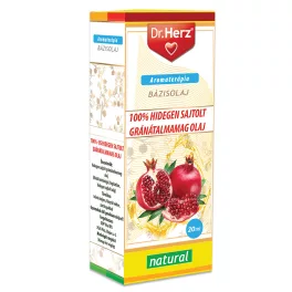 Dr.herz gránátalmamagolaj 100% hidegensajtolt 20 ml - bio és új hullámos étkezés