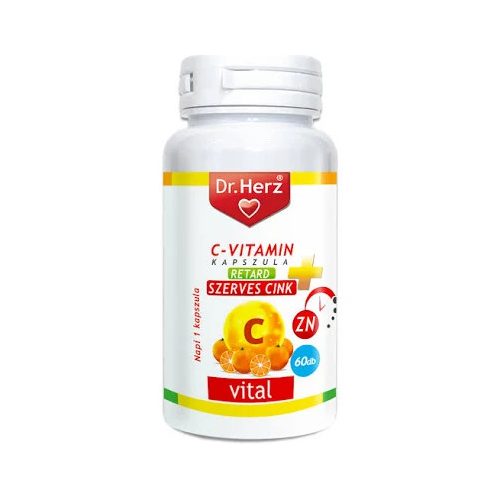 Dr.herz c vitamin+szerves cink kapszula 60 db