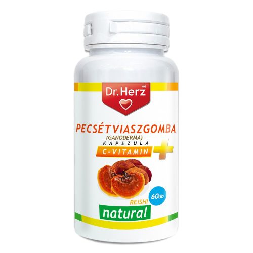 Dr. Herz Reishi (Pecsétviaszgomba) + C vitamin 60db kapszula