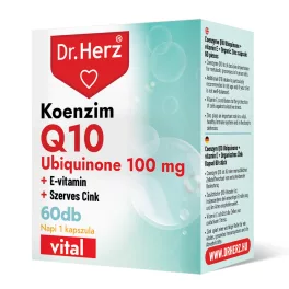 Dr.herz q10 koenzim 100mg kapszula 60 db - bio és vegán étrendkiegészítők