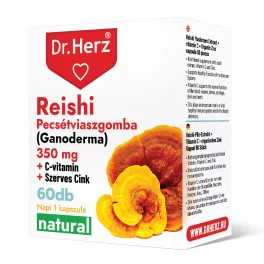 Dr.herz reishi 350mg+c-vitamin+szerves cink kapszula 60 db - bio és vegán étrendkiegészítők