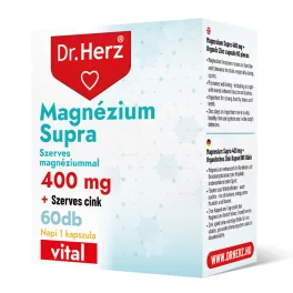 Dr.herz magnézium supra kapszula 60 db - bio és vegán étrendkiegészítők