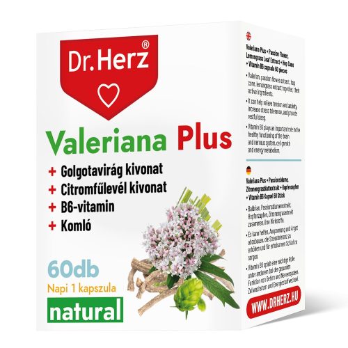 DR Herz Valeriana Plus 60 db kapszula