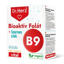 Dr.herz bioaktív folát+szerves cink kapszula 60 db - bio és vegán étrendkiegészítők