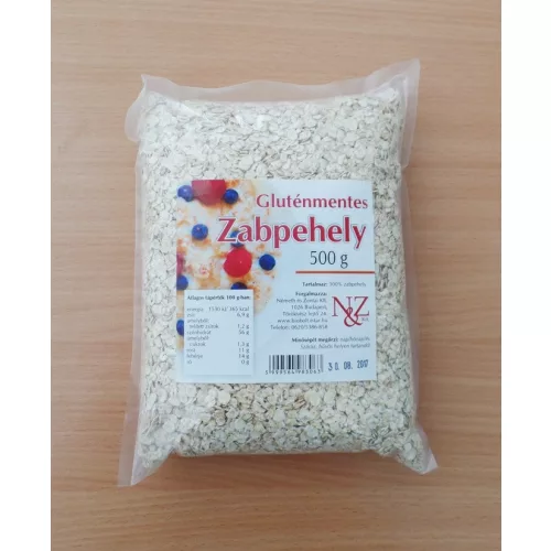 Nz gluténmentes zabpehely 500g - bio és új hullámos étkezés