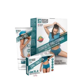 Naturtanya zsírégető csomag chili tabletta+gél 200 ml+30 db - bio és vegán étrendkiegészítők