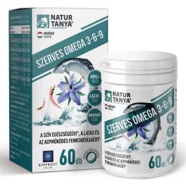 Natur Tanya szerves omega 3-6-9 kapszula 60 db - bio és vegán étrendkiegészítők