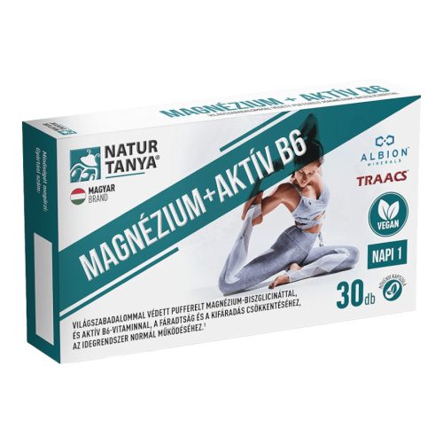 Natur Tanya® Vegán MAGNÉZIUM + AKTÍV B6 30 db