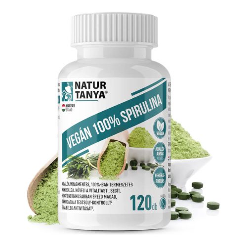 Natur Tanya® Vegán 100% Spirulina tabletta 120 db (30 g)