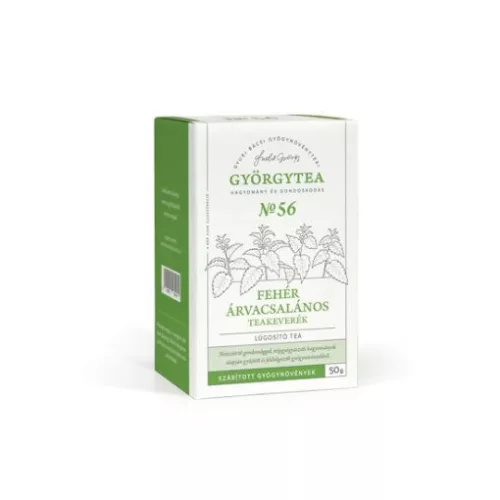 Györgytea fehér árvacsalános 50g teakeverék lúgosító tea no.56