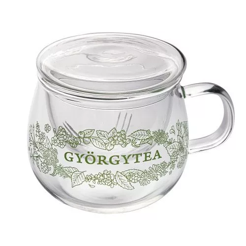 Györgytea üvegszűrős csésze 350ml
