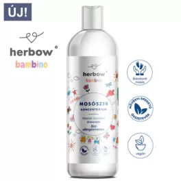 Herbow bambino folyékony mosószer koncentrátum univerzális illat és allergénmentes 1000 ml - bio és natúr tisztítószerek