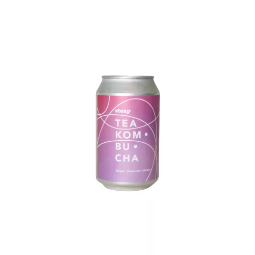 Steap tea kombucha juniper cham. hibiscus330ml drs