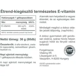 Vitaking e-vitamin 400iu kapszula 60db