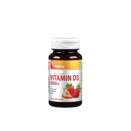 Vitaking d3-vitamin szopogató tabletta eper 90db - bio és vegán étrendkiegészítők