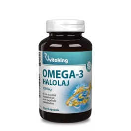 Vitaking omega-3 halolaj 1200mg gélkapszula 90 db