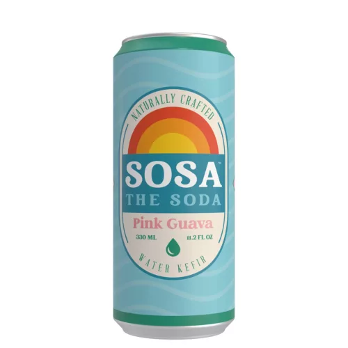 Sosa the soda vízi kefír pink guava 330 ml drs