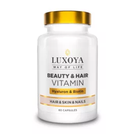 Luxoya Beauty & Hair Vitamin Hyaluron & Biotin - 60 capsules