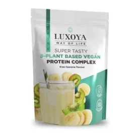   Luxoya Super Tasty 5-plant based VEGAN Protein Complex 450g DOY -Kivi-banán ízű