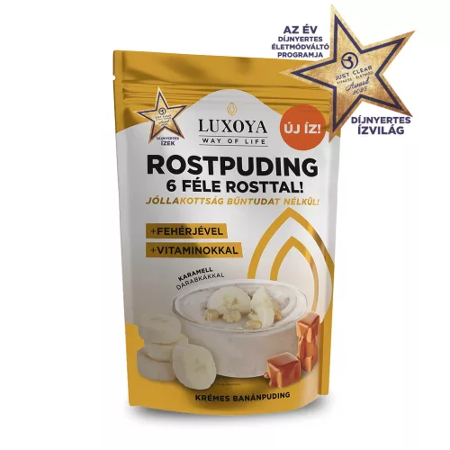 Luxoya Luxoya Fiber Rostpuding - Karamell-Banán 300g