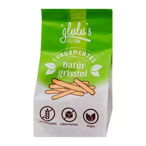 Glulu freefrom cukormentes natúr grissini 70 g