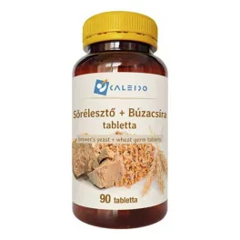 Caleido sörélesztő+búzacsíra tabletta 90 db - bio és vegán étrendkiegészítők