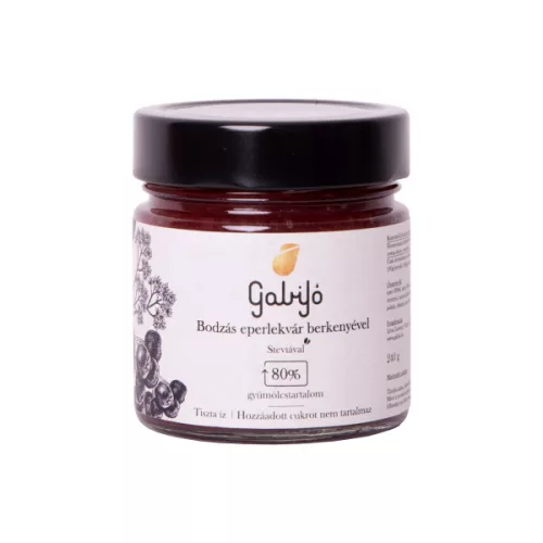 Gabijó bodzás eper, berkenye lekvár 200g - bio és új hullámos étkezés