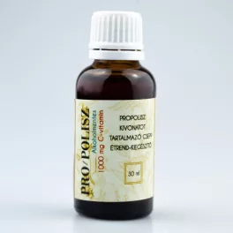 Pro/polisz propoliszos kivonatot tartalmazó alkoholmentes csepp 1000mg c-vitaminnal 30 ml - bio és vegán étrendkiegészítők