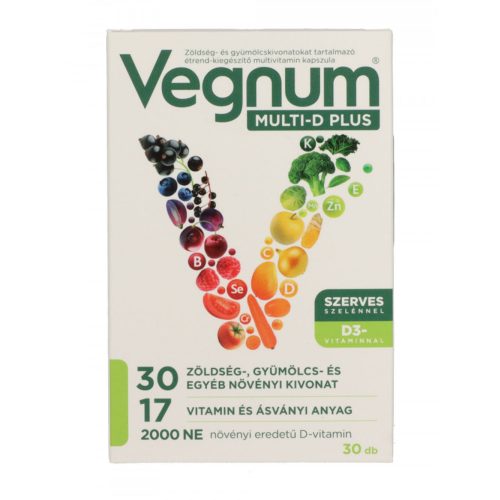 VEGNUM MULTI-D MULTIVITAMIN KAPSZ.30DB