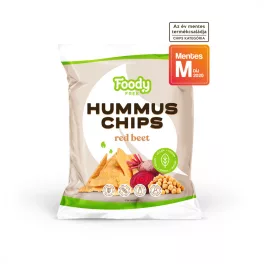 Foody Free gluténmentes hummus chips céklával 50 g - bio és új hullámos étkezés