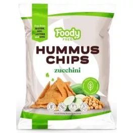 Foody Free gluténmentes hummus chips cukkinivel 50 g - bio és új hullámos étkezés