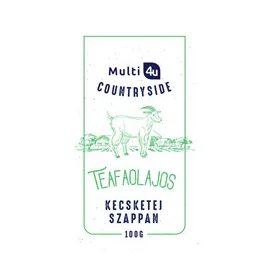 Multi 4u countryside kecsketej szappan teafaolajos 100 g