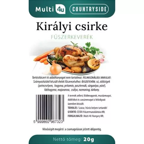 Multi 4u countryside királyi csirkefűszerkeverék 20 g