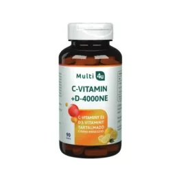 Multi 4u c 1000+d 4000 vitamin tabletta 90db