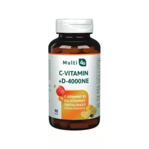 Multi 4u c 1000+d 4000 vitamin tabletta 90db