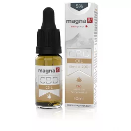 Magna cbd olaj (kendermagolajban) 5 % (10ml) - bio és vegán étrendkiegészítők