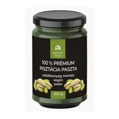 Premium Natura 100% mentes természetes pisztácia paszta 200 g