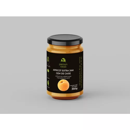 Premium Natura csökkentett energia tartalmú extra dzsem édesítőszerekkel kajszibarack 350 g